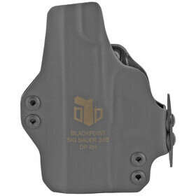BlackPoint Tactical Right Hand Dual Point AIWB Holster Fits Sig P365 and is made of Kydex and Leather